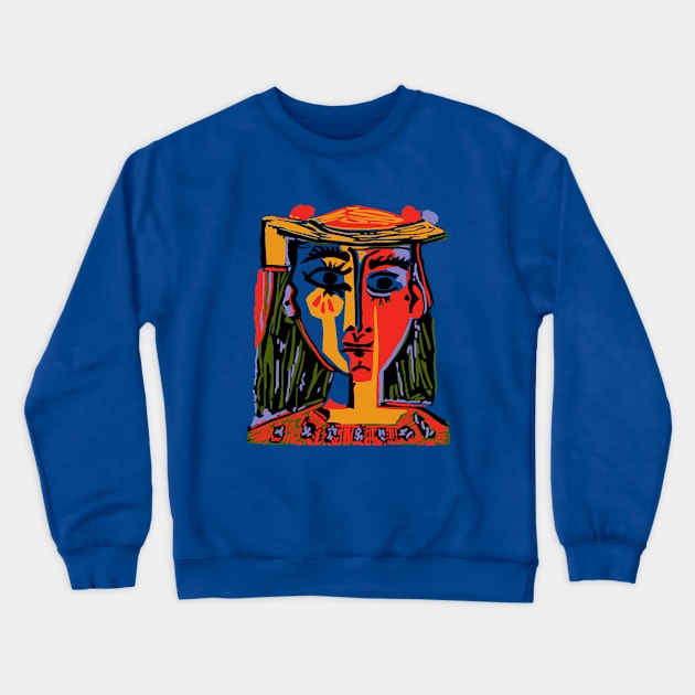 Woman's head #4 Crewneck Sweatshirt by shamila